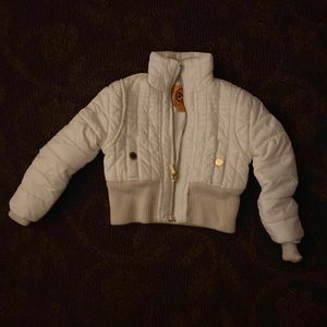 Cream colored  child Puffer jacket
